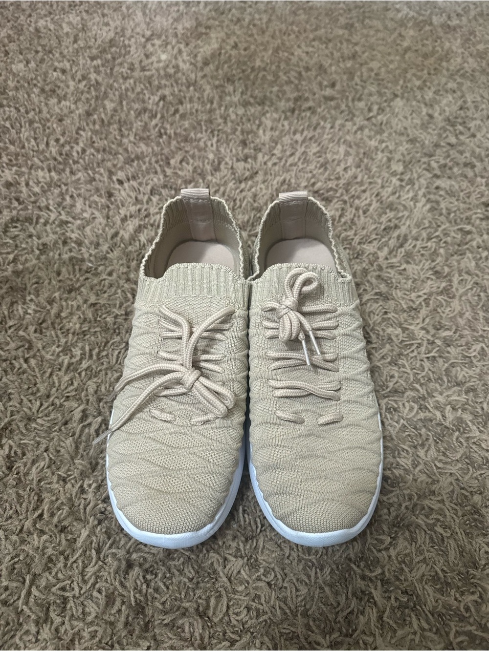 Danskin Beige Knit Slip-On Shoe